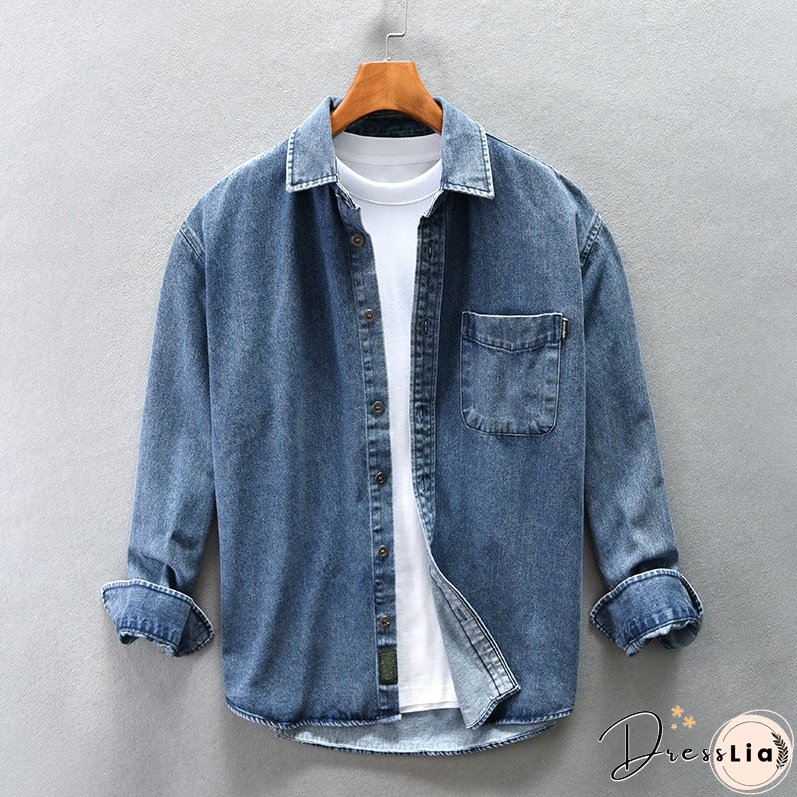Trucker Washed Denim Shirt