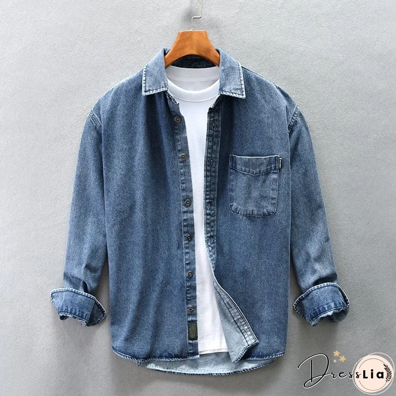 Trucker Washed Denim Shirt