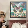 Papillon de plage-peinture diamant en forme sp&eacute;ciale-30*30cm