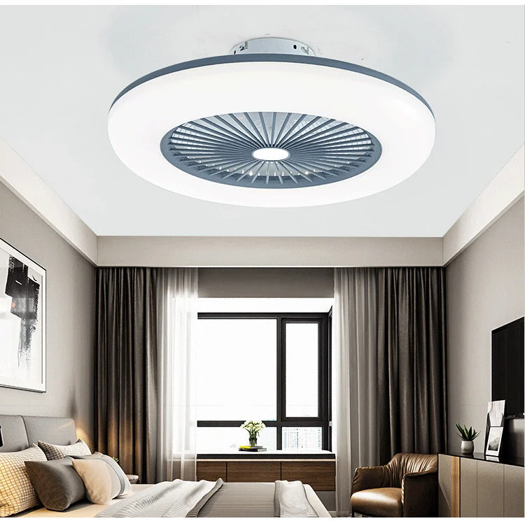 Bedroom Ceiling Light Macaron Invisible Fan Lamp Led Light