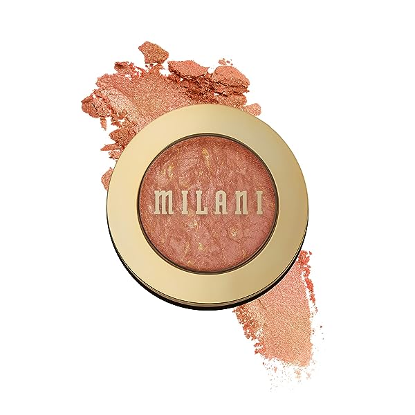Milani Baked Blush - Petal Primavera (0.12 Ounce) Cruelty-Free Powder Blush - Shape, Contour & Highlight Face for a Shimmery or Matte Finish PETAL PRIMAVERA 0.12 Ounce (Pack of 1)