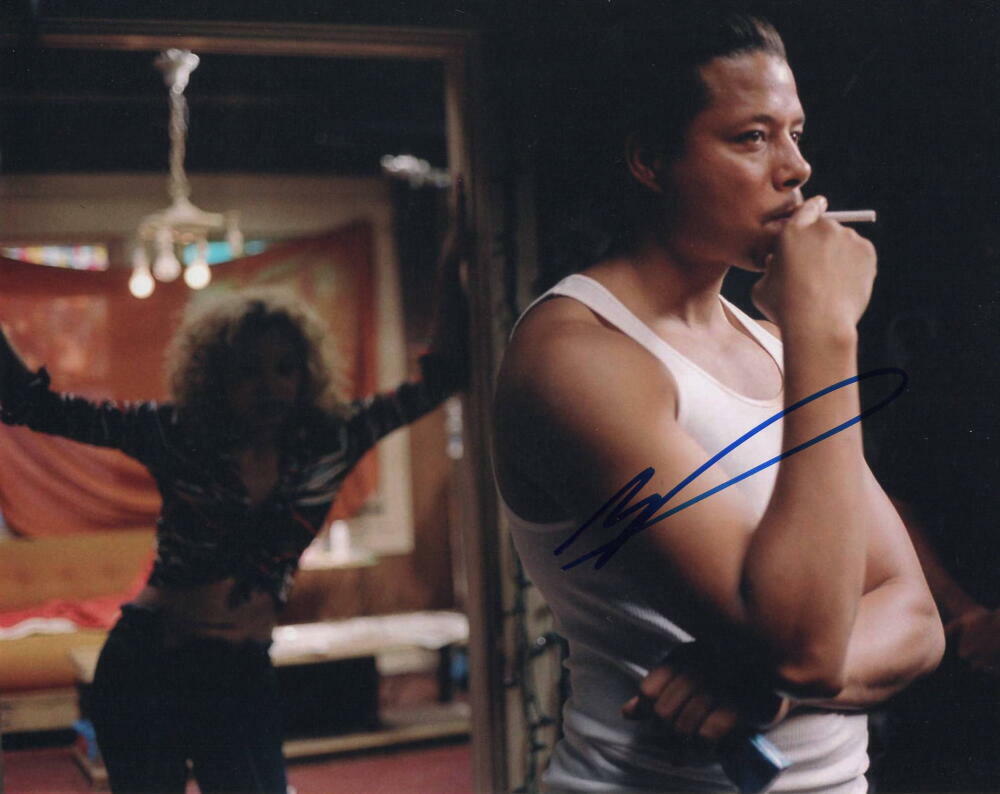 TERRENCE HOWARD SIGNED AUTOGRAPH 8X10 Photo Poster painting - HUSTLE & FLOW STAR, IRON MAN, RAY