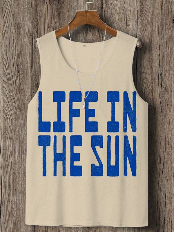 Men's Life In The Sun Art Print Tank Top