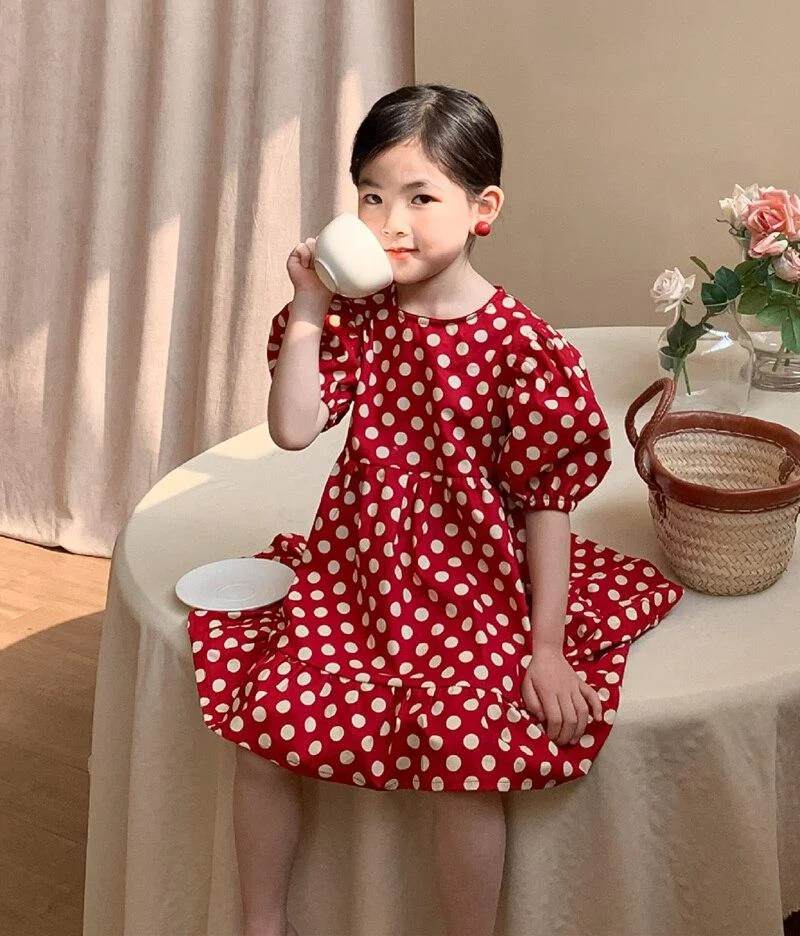 New Baby Spring Summer Girls Cupcake Dress Kids Teenagers Children Clothes Outwear Special Occasion High Quality