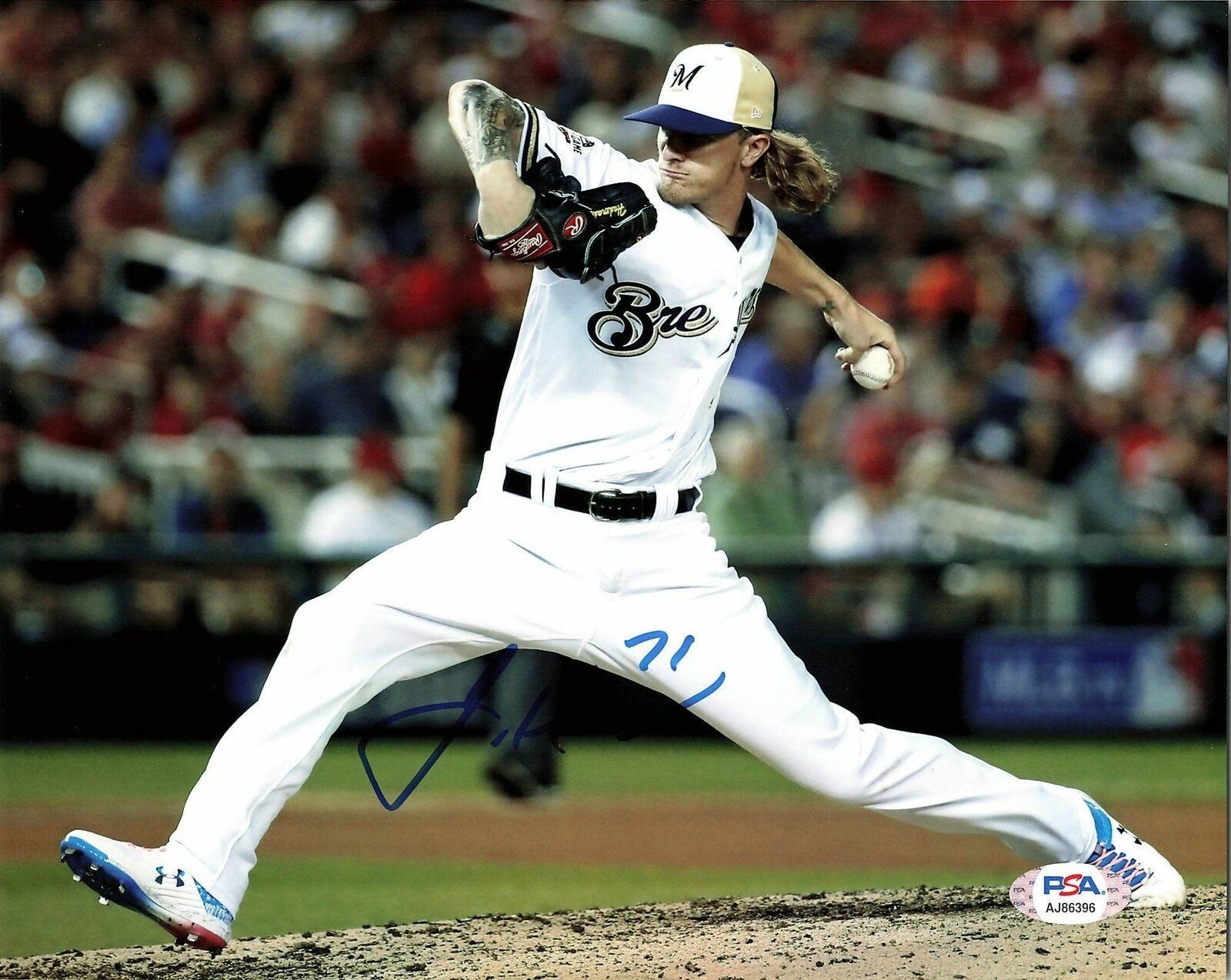 Josh Hader signed 8x10 Photo Poster painting PSA/DNA Milwaukee Brewers Autographed