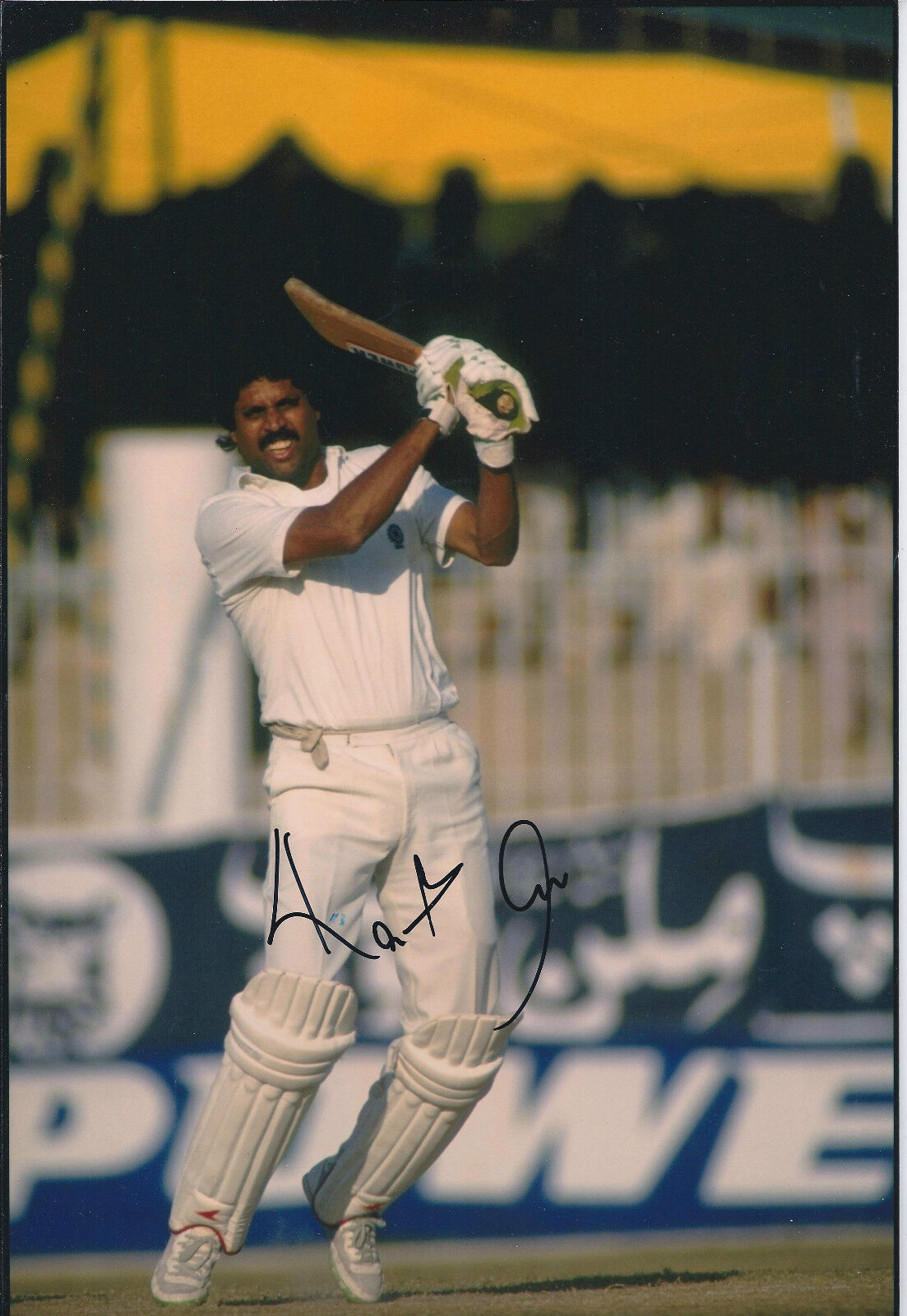 Kapil DEV Signed Autograph 12x8 Photo Poster painting AFTAL COA Indian Cricket Captain Legend