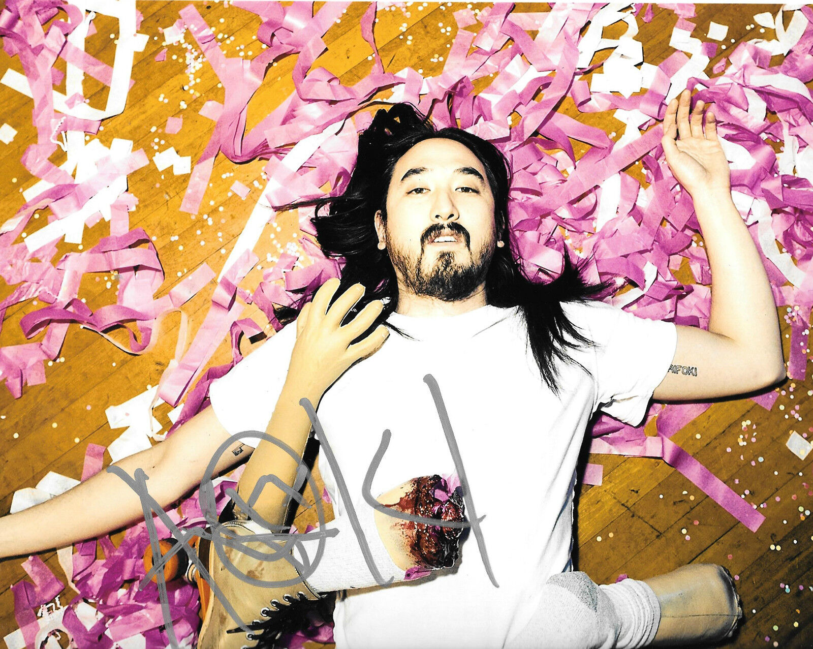 GFA Electro House Musician * DJ STEVE AOKI * Signed 8x10 Photo Poster painting S3 COA