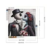 Halloween Skeleton Couple - Round Drill Diamond Painting - 40*40CM