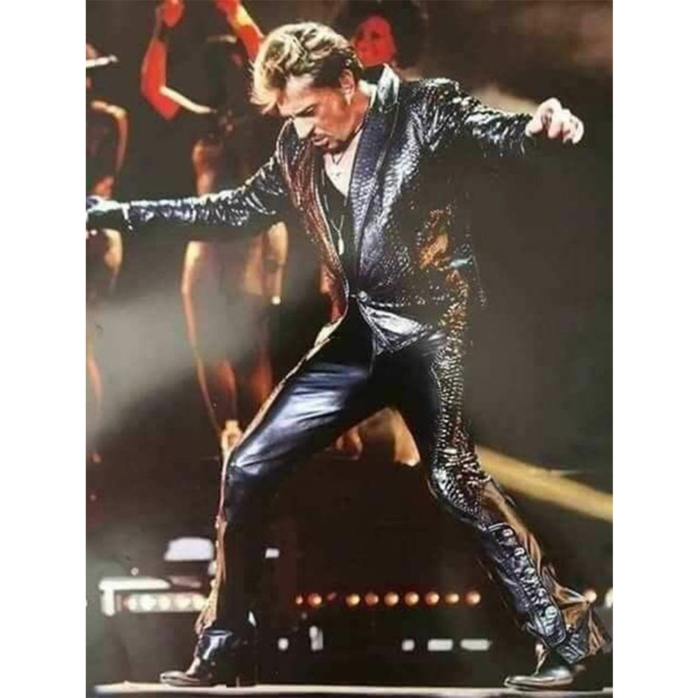 

Johnny Hallyday - Round Drill Diamond Painting - 30*40CM, 501 Original