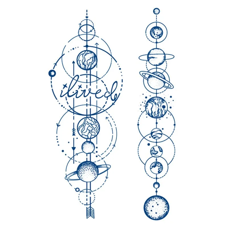 Juice Ink Tattoos Body Art Lasting Waterproof Temporary Tattoo Sticker Scorpion Snake Tatoo Arm Fake Sun Tatto Women Men