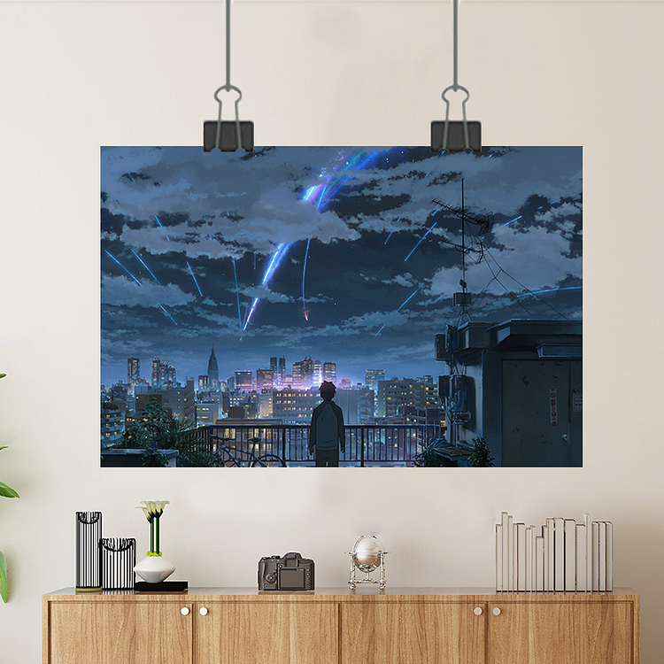 Your Name-Taki Tachibana,Comet Tiamat/Custom Poster/Canvas/Scroll Painting/Magnetic Painting