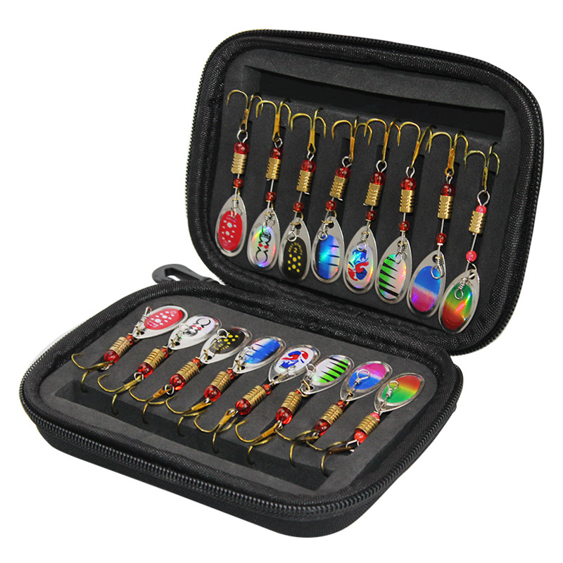 Rotating Composite Sequin Set Fly Hook Fishing Bait Fishing Tackle Bag