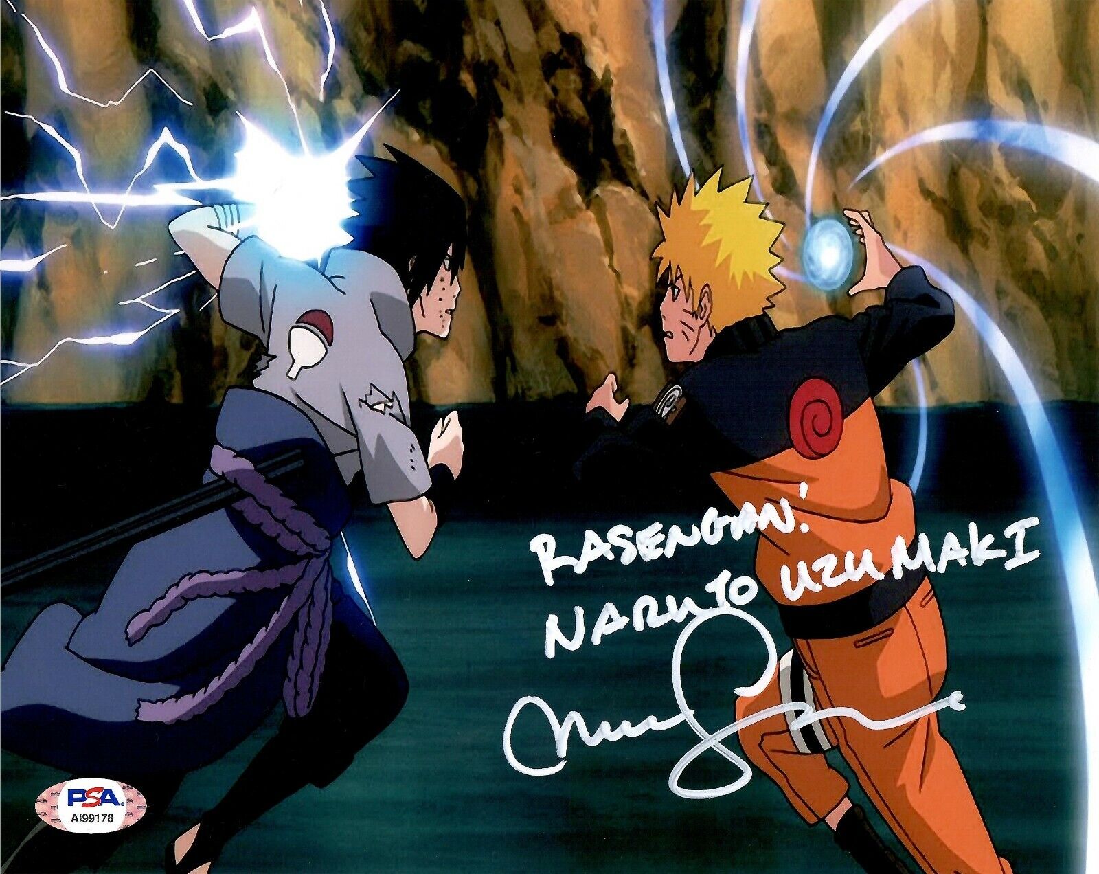 Maile Flanagan Naruto autographed inscribed 8x10 Photo Poster painting PSA COA Naruto Sasuke