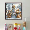Golden Retriever Snowman-14CT Stamped Cross Stitch 40*40cm