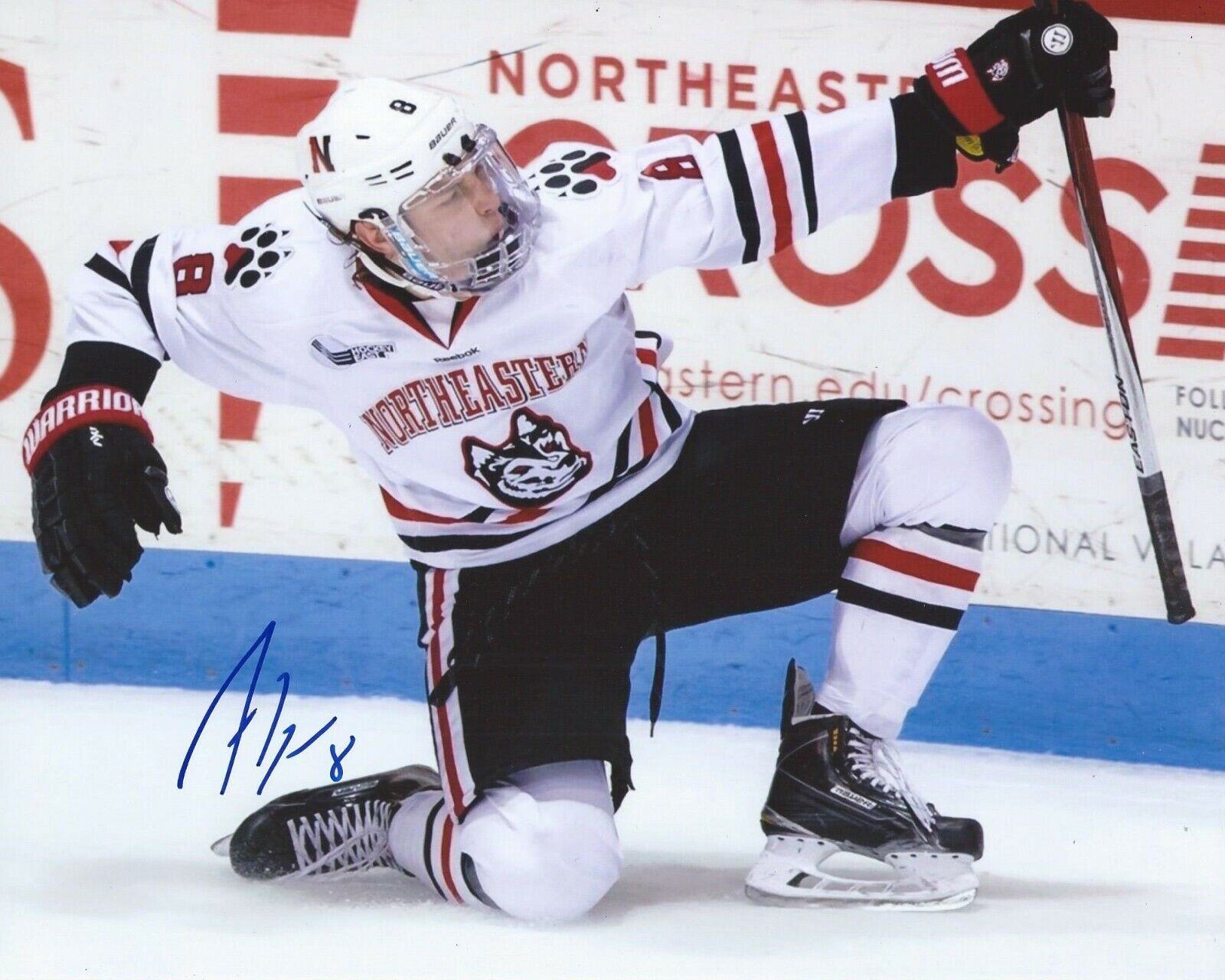 Adam Gaudette Signed 8x10 Photo Poster painting Northeastern Huskies Autographed COA