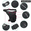 Motorcycle Drop Leg Bag Fanny Pack Breathable for Cycling Riding (Black)
