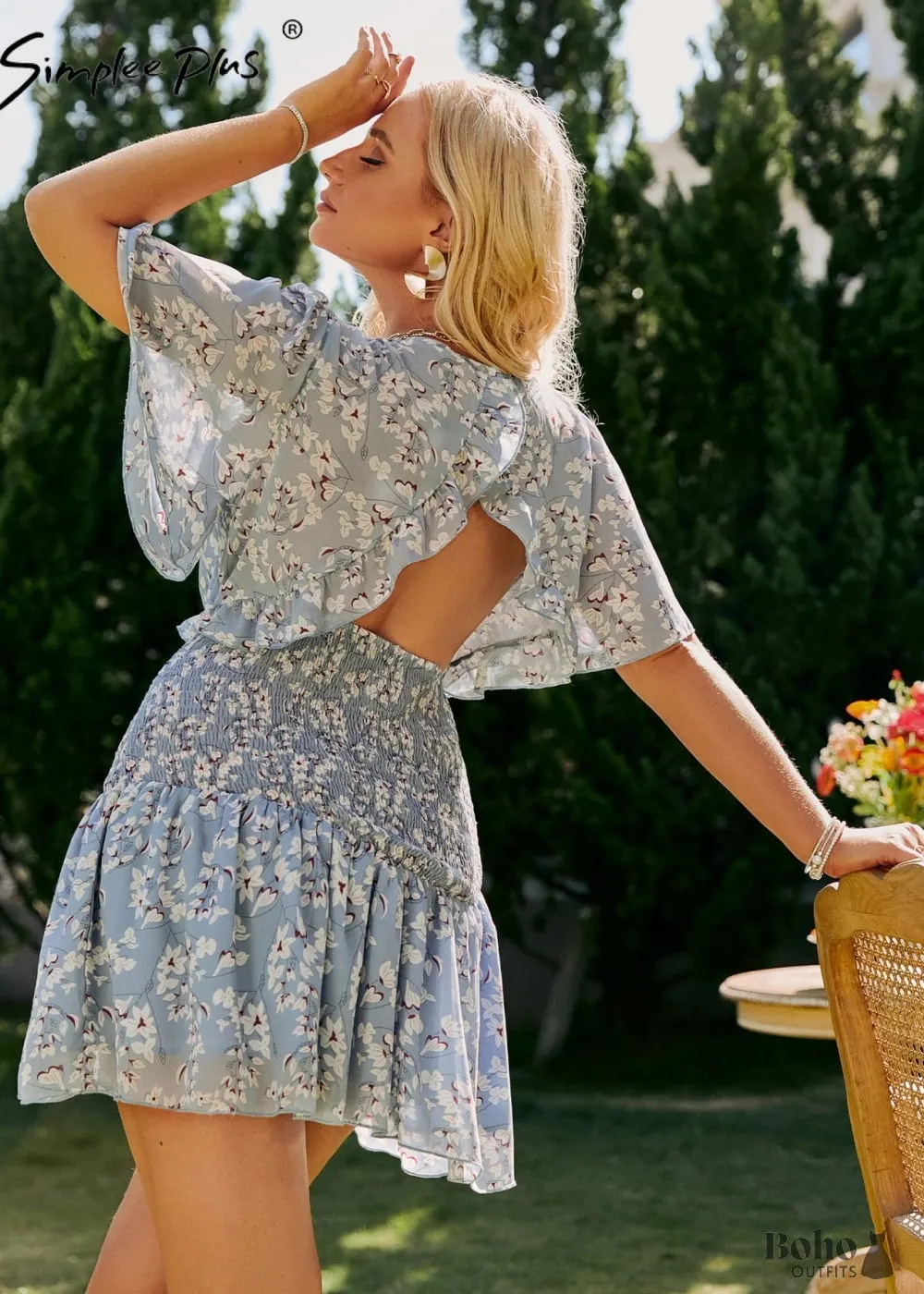 Plus Size Boho Summer Mini Dress Dakota