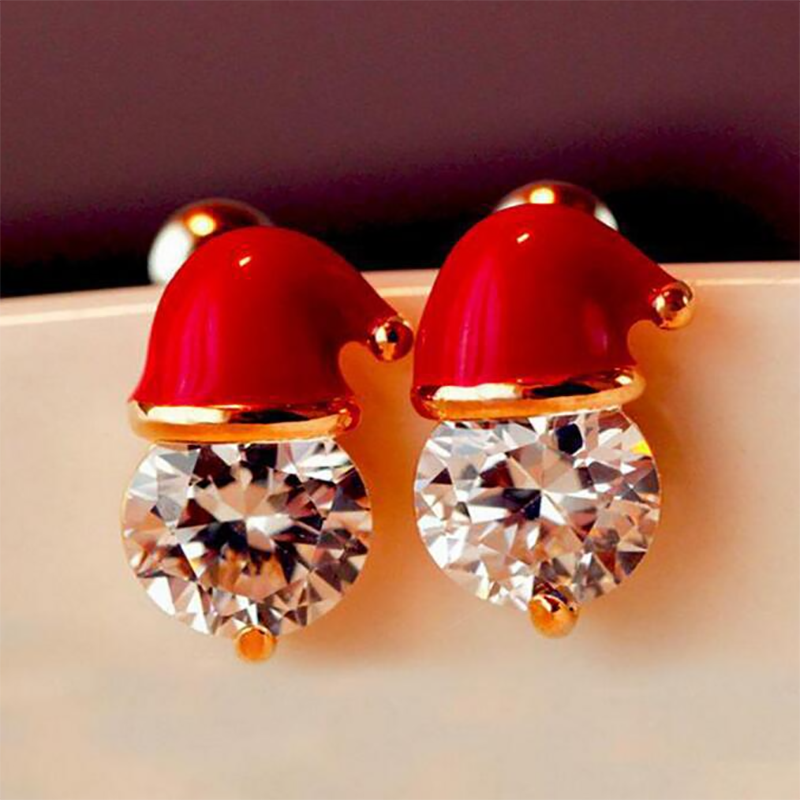   Ladies Christmas Snowman Hat Earrings - Neojana