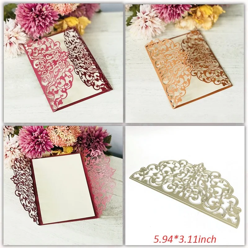 Wedding Invitation Dies Scrapbooking Metal Cutting Dies New 2019 Valentine's Day Decoration Craft Dies Cut for Card Making