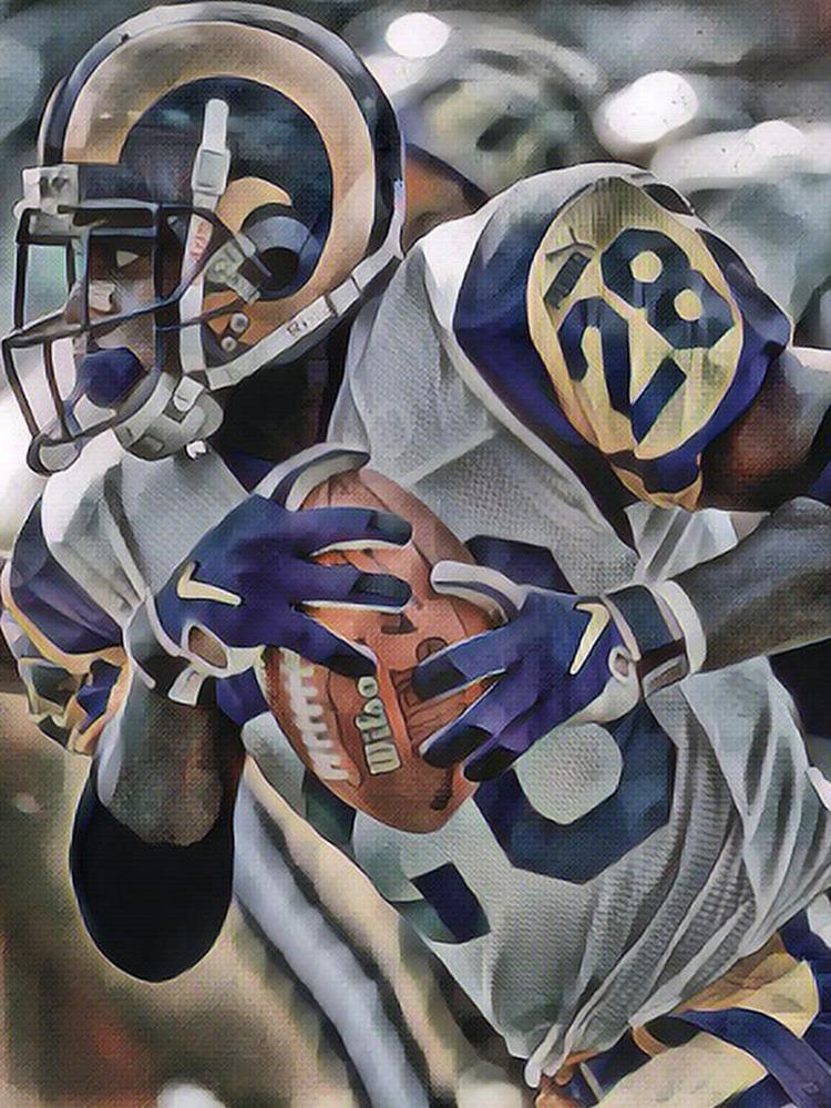 NFL-Diamond Painting-DIY Round Full Drill-Los Angeles Rams