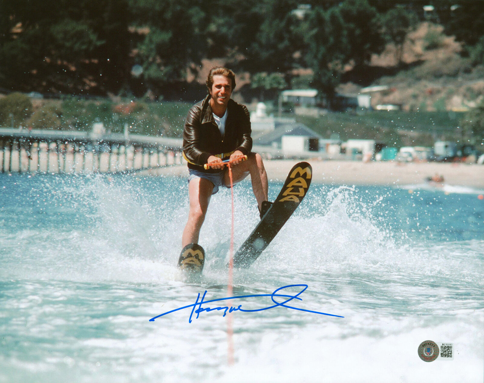 Henry WInkler Happy Days Authentic Signed 11x14 Jump The Shark Photo Poster painting BAS