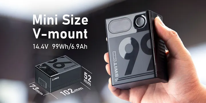 OMNI-99S 99Wh USB-C Info Pocket V-mount Battery