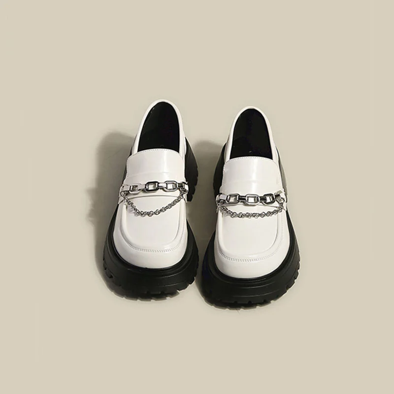 Vintage British Ladies Platform Loafers / DarkAcademias /Darkacademias