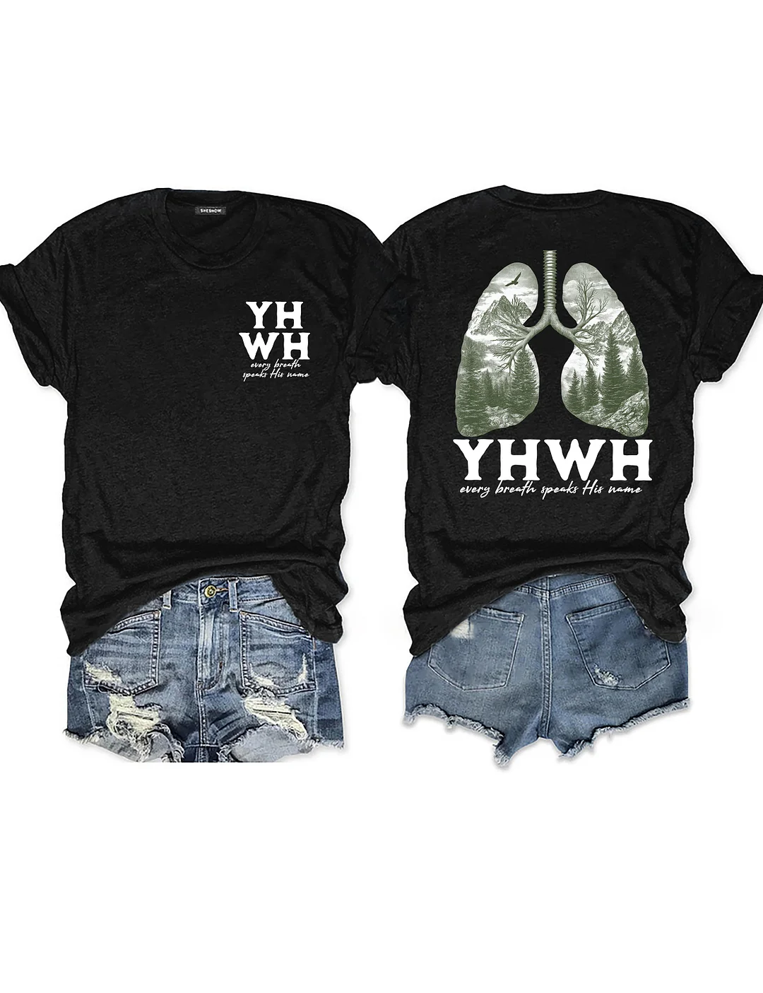 Yhwh Lungs Christian T-shirt