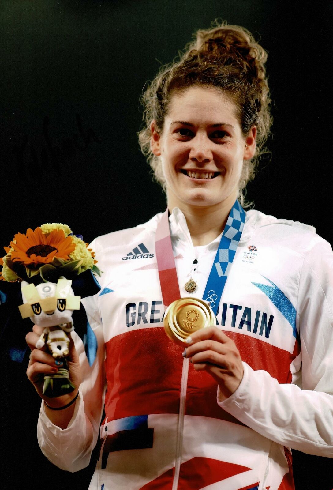 Kate French SIGNED 12X8 Photo Poster painting TOKYO 2020 Genuine Signature AFTAL COA (A)