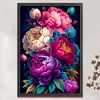 (Big Size)Peony - 11CT Stamped Cross Stitch - 40*60cm - Flower