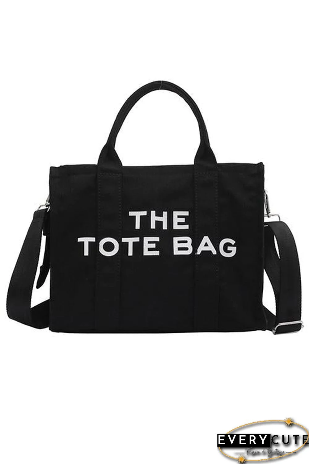 Canvas Crossbody Tote Bag