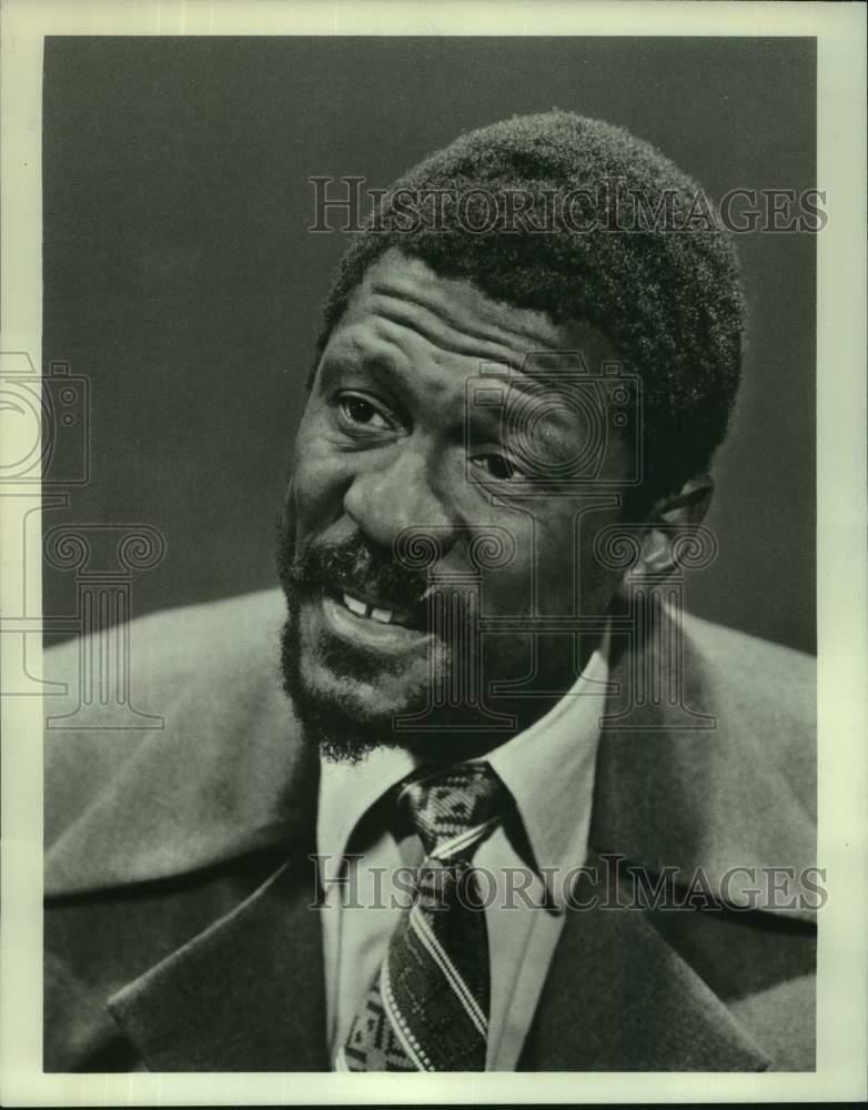 Press Photo Poster painting Bill Russell, Former Basketball Great, Commentator on ABC Television