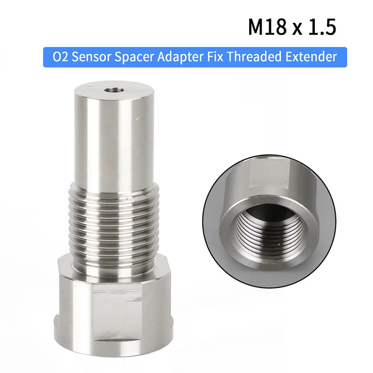 Oxygen Sensor Test Pipe Extension Extender Adapter Spacer M18 X 1.5 Bung 50mm