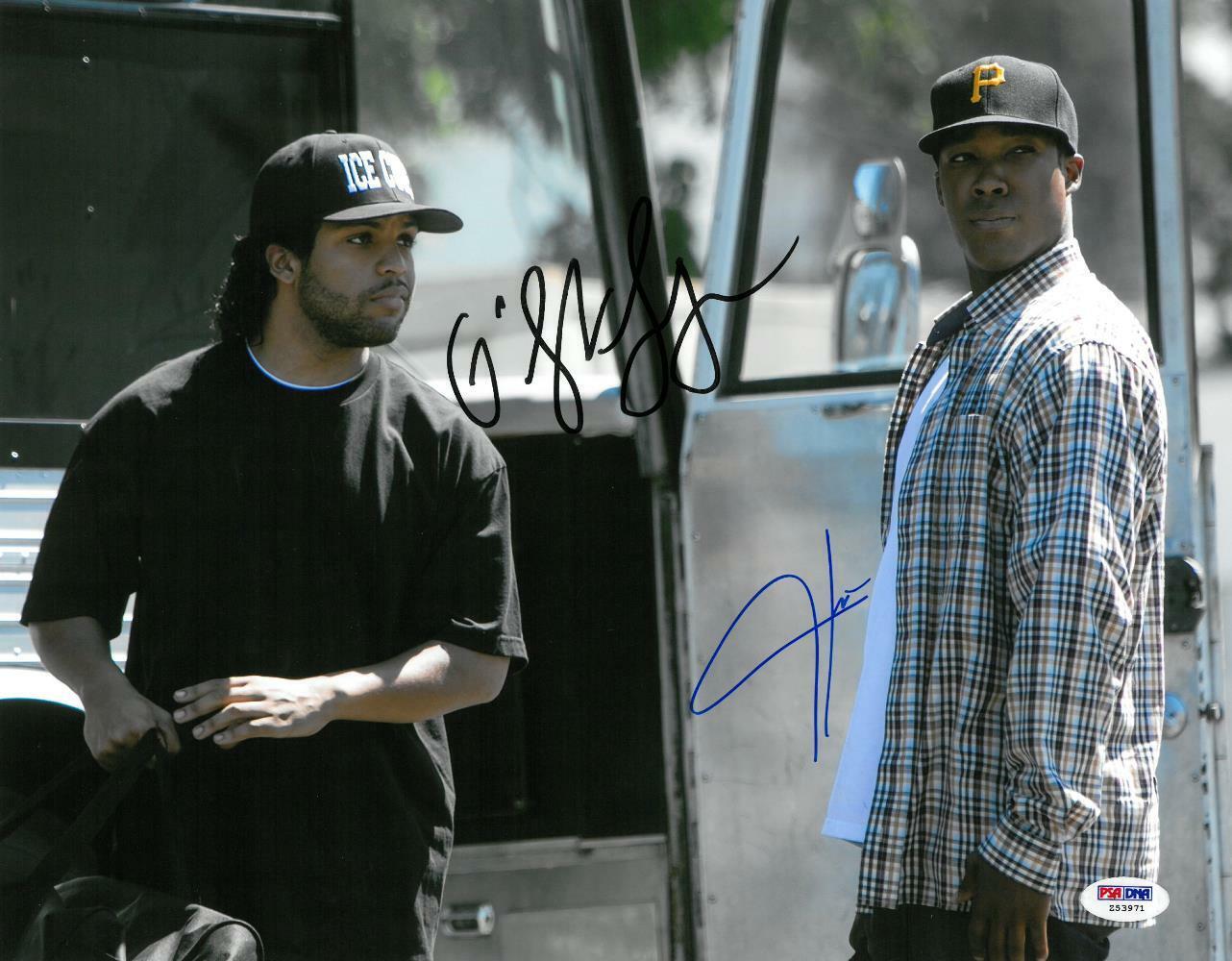 O Jackson/C Hawkins Signed Straight Outta Compton Auto 11x14 Photo Poster painting PSA #Z53971