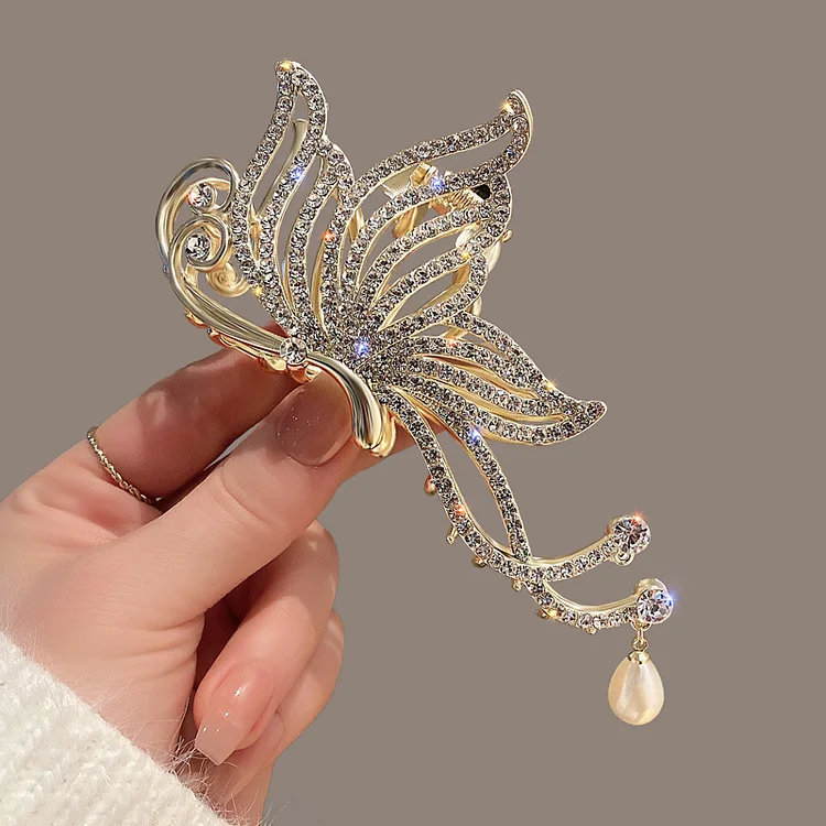 Butterfly Pearl Hair Clip KERENTILA