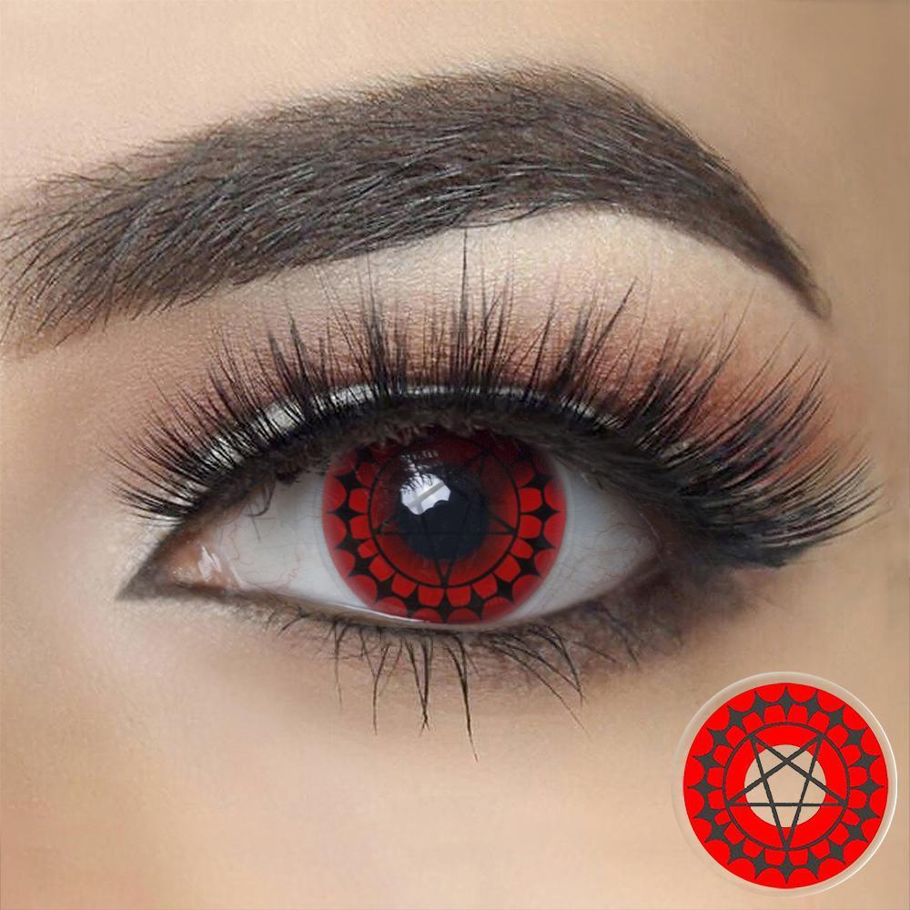 Red Contract Halloween Cosplay Contacts