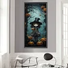 (30*70cm)Halloween Pumpkin Witch - Full Round Drill Diamond Painting