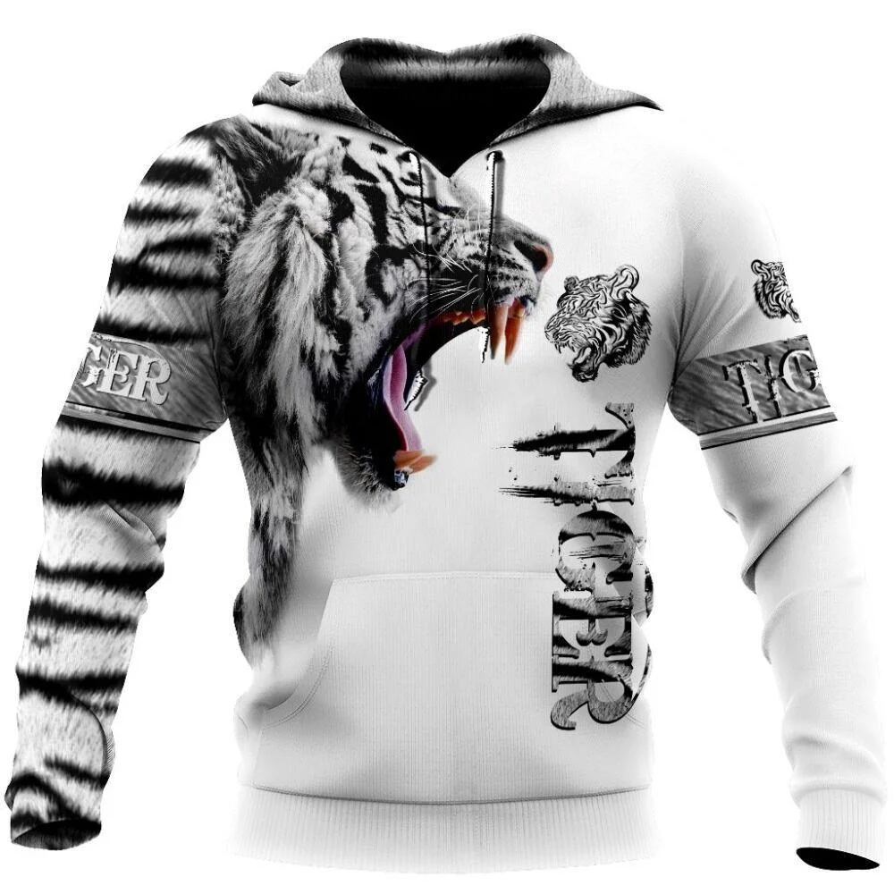 Men's Jungle Camouflage Animal 3D Digital Print Hoodie