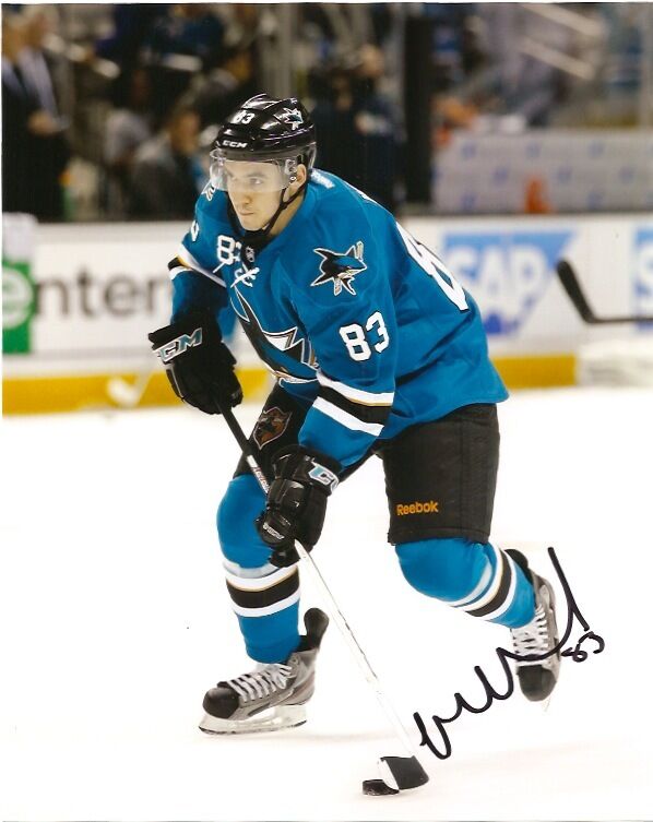 San Jose Sharks Matthew Nieto Signed Autographed 8x10 Photo Poster painting COA