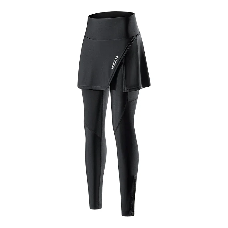 Women's 3D Sponge Padded Cycling Tights with Skirt