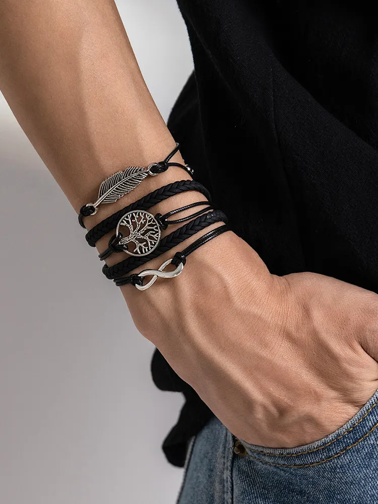 Vintage Leaf Life Tree Bracelet