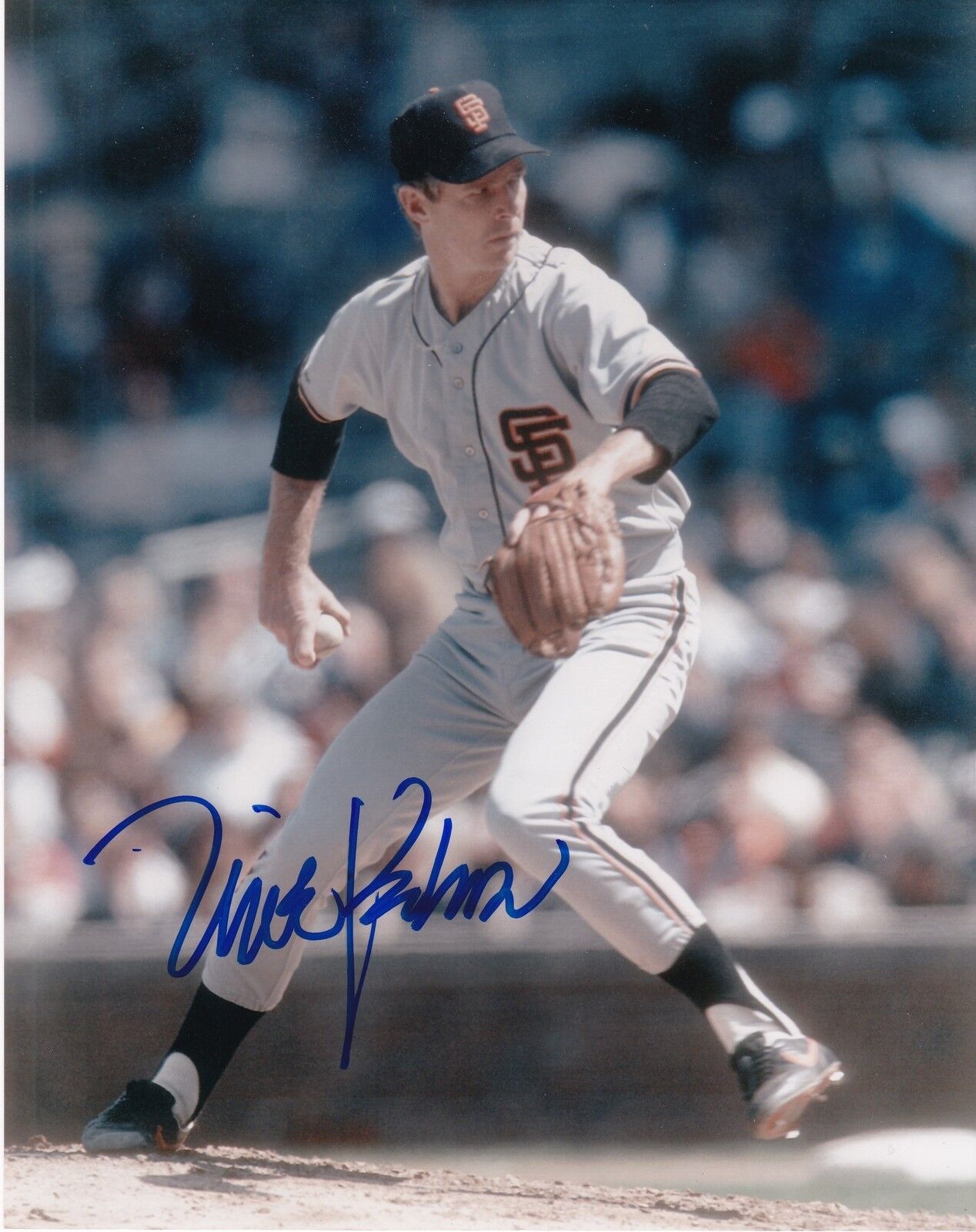 MIKE KRUKOW SAN FRANCISCO GIANTS ACTION SIGNED 8x10