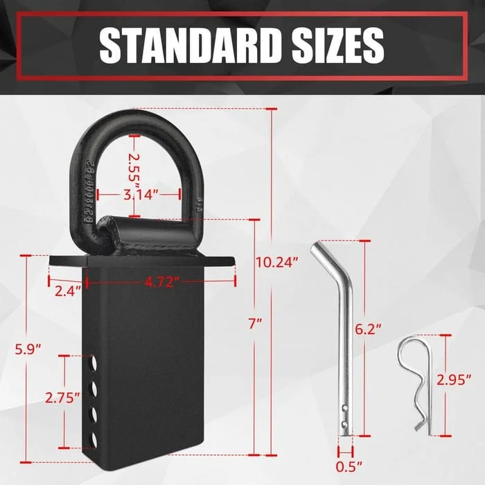 Heavy-Duty Removable D-Ring Tie Down for Utility Trailers