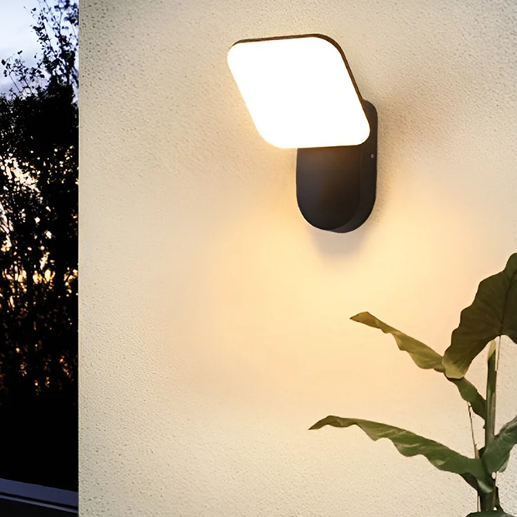 Square LED 12w Waterproof Modern Outdoor Wall Lamp Wall Sconces Lighting - Appledas
