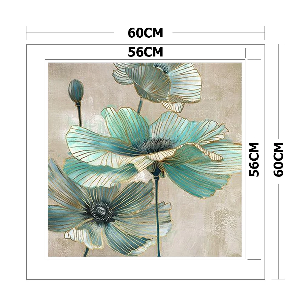 11ct Stamped Cross Stitch - Flower(60*60cm)