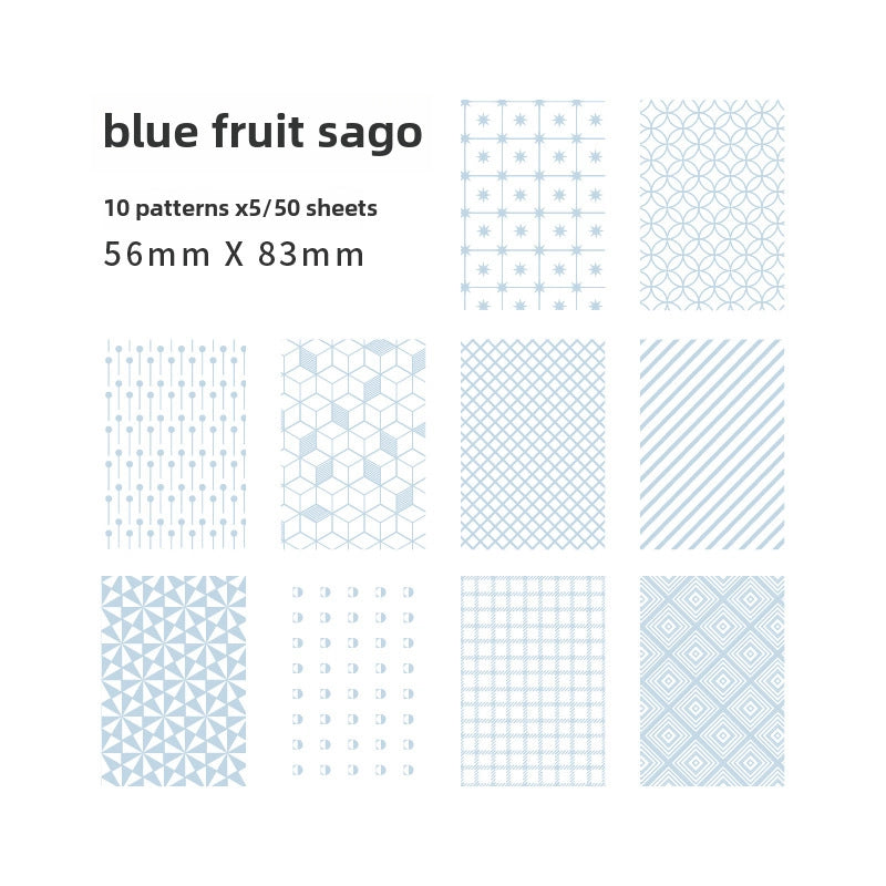 Yan Ji Material Paper Sweet Supply Series Korean Light Retro Hand Account Decoration Backing Paper 50 Into 10