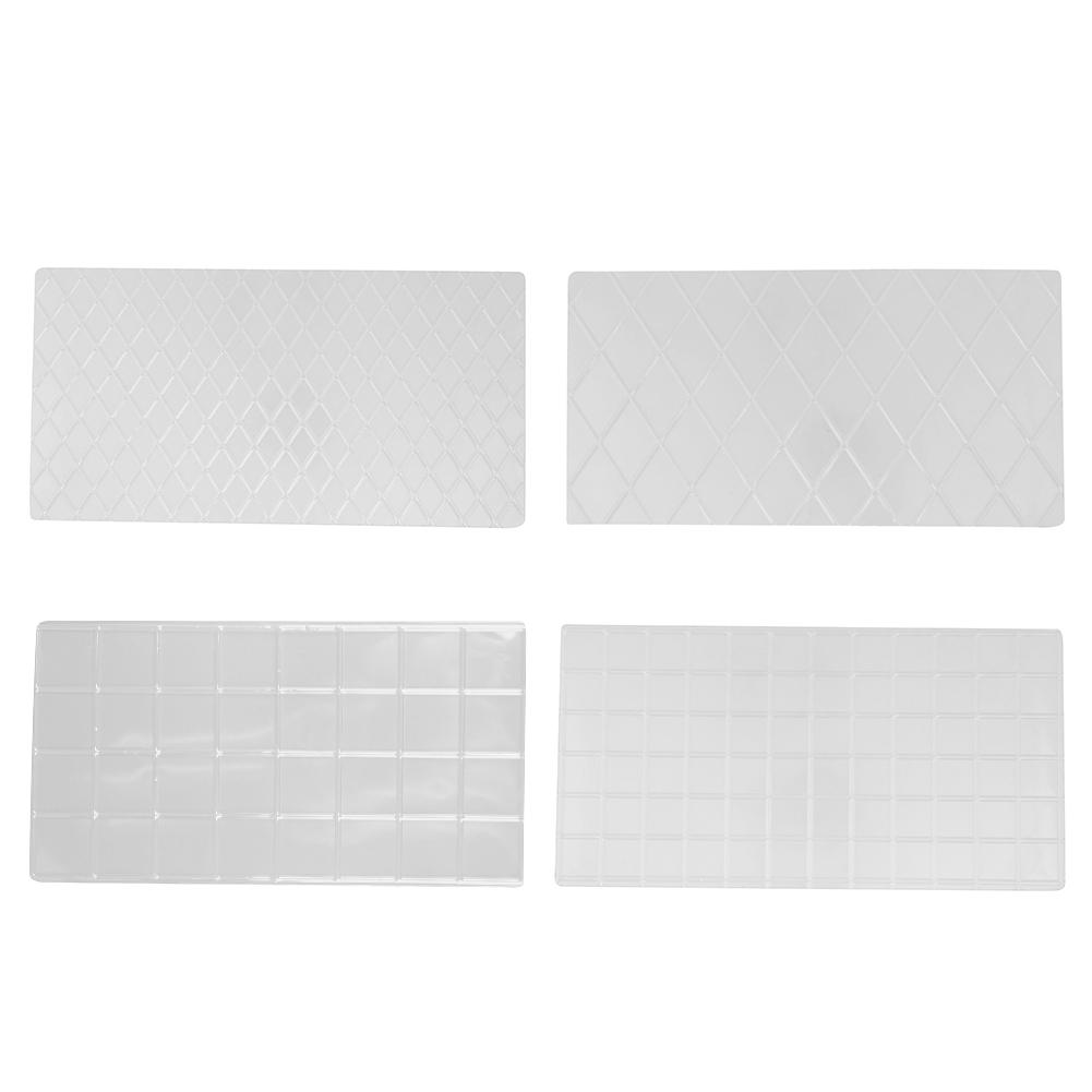 

4pcs/Set Grid Transparent Texture Mat Cake Border Decorating Tool Cake Mold, 501 Original