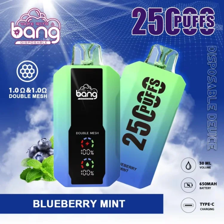 Bang 25000 Vape | 25K Z&uuml;ge, 30ml, 650mAh Akku | Typ-C  www.vapeshoppromax.com