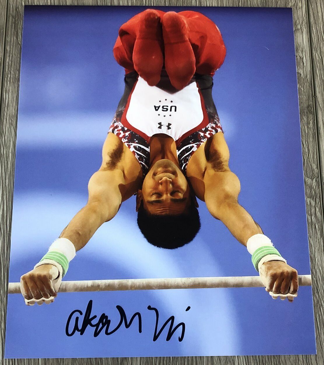 AKASH MODI USA MEN'S GYMNASTICS SIGNED AUTOGRAPH 8x10 Photo Poster painting C w/EXACT PROOF