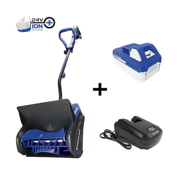 💝Thanksgiving limited time clearance，Buy 1 Get 1 Free 💥Snow Joe 24V Cordless Rechargeable 11" Snow Thrower & Cover